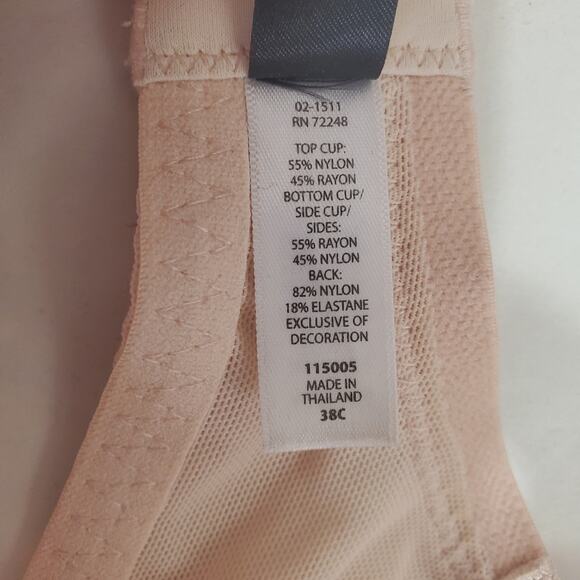 Paramour | Partially Lined Lace Underwire Bra in Light Pink Beige - Picture 8 of 9